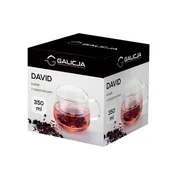 Kubki - Kubek z zaparzaczem David 350 ml transparentny - miniaturka - grafika 1