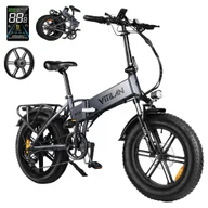 Rowery elektryczne - Vitilan V3 2 0 Electric Bike 750W Motor 48V 13Ah Battery 26*4 0-inch CST Fat Tires 45km/h Max Speed 73km Range Hydraulic - miniaturka - grafika 1