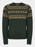 Swetry męskie - Blend Sweter 20715871 Zielony Regular Fit - miniaturka - grafika 1