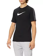Koszulki męskie - NIKE DM4685 M NSW REPEAT SS TEE T-shirt męski czarny/biały L - miniaturka - grafika 1