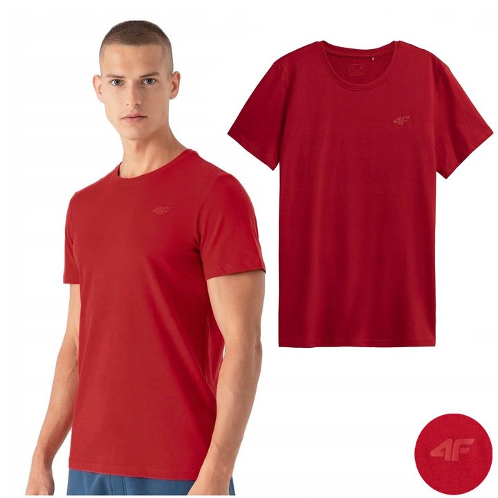 Koszulka Męska 4F Sportowa T-Shirt Bawełna M