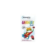 Gumy do żucia, lizaki, dropsy - Novativ kids Gardusie, lizaki o smaku malinowo-porzeczkowym, 8 szt - miniaturka - grafika 1