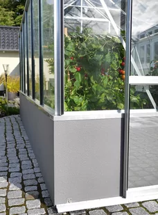 VITAVIA szklarnia ogrodowa Cassandra 9900, czarna - (9,9 m2; 2,57 x 3,85 m) + szkło hartowane - Szklarnie ogrodowe - miniaturka - grafika 5