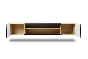 Szafka RTV wisząca Loftia - artisan/czarny mat - Szafki RTV - miniaturka - grafika 3