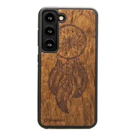 Etui i futerały do telefonów - Drewniane Etui Bewood Samsung Galaxy S23 ŁAPACZ SNÓW IMBUIA - miniaturka - grafika 1