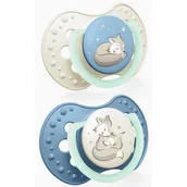 Smoczki uspokajające - Lovi Smoczek silikonowy dynamiczny 0-3 m Night&Day Boy - miniaturka - grafika 1