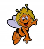 Broszki - PRZYPINKA, PLAKIETKA, PIN ODZNAKA - PSZCZOŁA, PSZCZÓŁKA MAJA - miniaturka - grafika 1