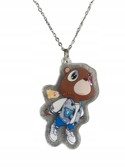 Naszyjnik Wisiorek Kanye West Pluszak YE Dropout Plush 2D Muzyczny Prezent