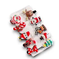 Zabawki kreatywne - Zestaw Spineczek Do Włosów Spinki Klamerki 10 Sztuk Świąteczne - miniaturka - grafika 1