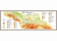 Mapy i plansze edukacyjne - Polskie góry. Mapa ścienna 1:800 000 - miniaturka - grafika 1