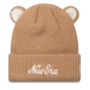 Czapka New Era Teddy Bear Ears Cuff Knit Beanie 60580794 Brązowy - Czapki dla dzieci - miniaturka - grafika 1
