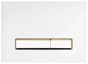 Oltens Oltens Torne przycisk spłukujący biały złoty 57105000 - Przyciski spłukujące - miniaturka - grafika 1