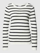 Koszulki i topy damskie - Sweter z dzianiny ze wzorem w paski model ‘DALO’ - miniaturka - grafika 1