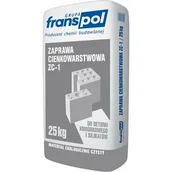 Zaprawy budowlane - Zaprawa cienkowarstwowa ZC-1 biała 25 kg Franspol - miniaturka - grafika 1