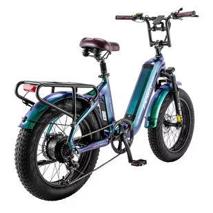 FAFREES F20 Master E-bike 20*4.0 inch Air Tire 500W Rear Drive 25km/h Max Speed 48V 22.5Ah Battery 140-160km Range Green - Rowery - miniaturka - grafika 5