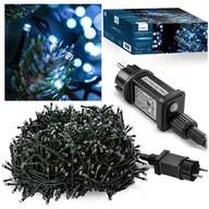 Oświetlenie świąteczne - Lampki choinkowe zewnętrzne 1000 LED białe zimne z gniazdem i programatorem - miniaturka - grafika 1