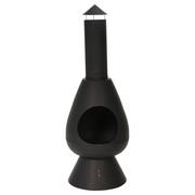 Paleniska ogrodowe - Ambiance Palenisko z kominem Ambient, 110 cm, czarne - miniaturka - grafika 1