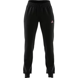 Spodnie rowerowe - adidas Damskie spodnie W LIN FT C PT w kolorze czarnym/jasnoróżowym, XS/S - grafika 1