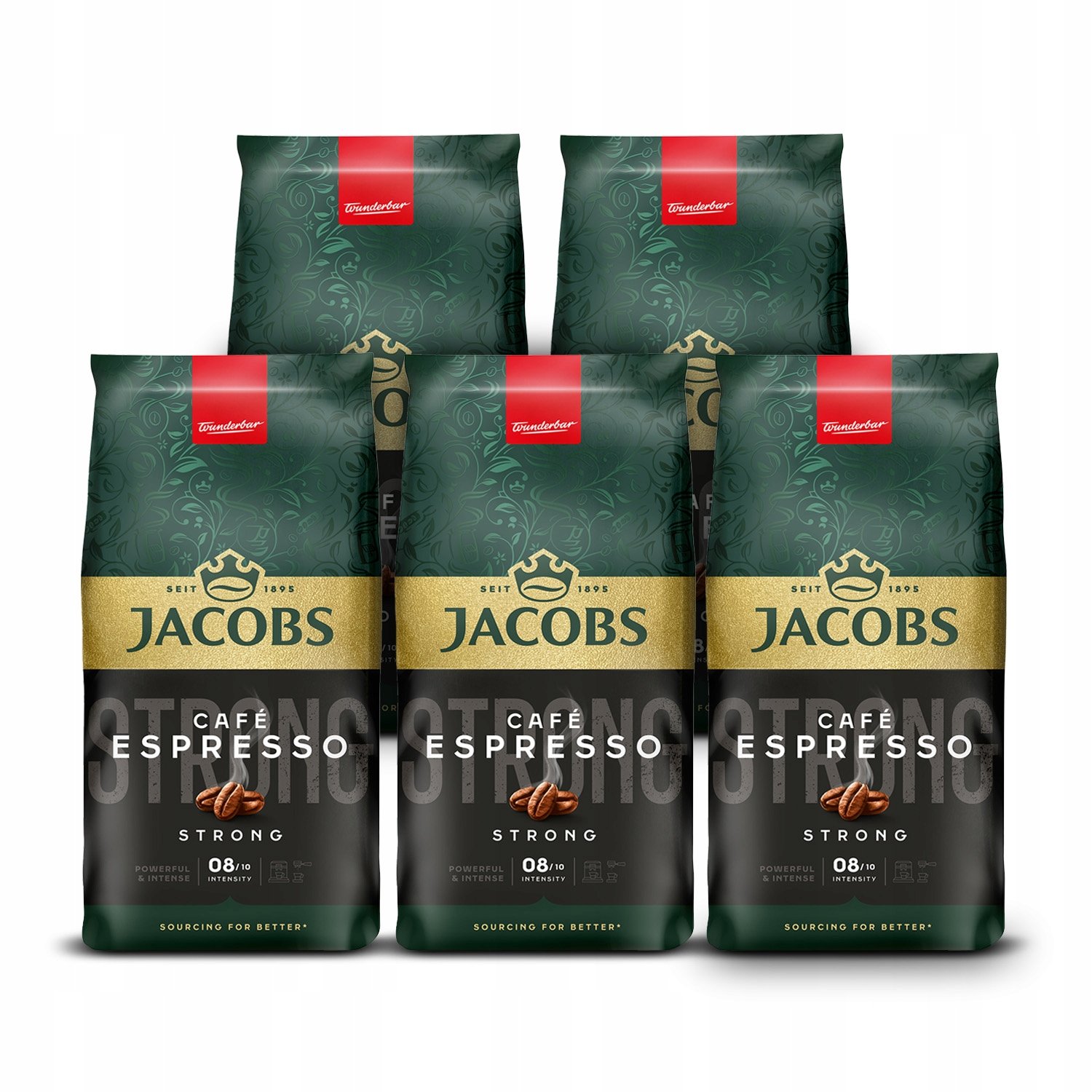 Kawa ziarnista Jacobs Krönung Espresso 5 x 1kg zestaw