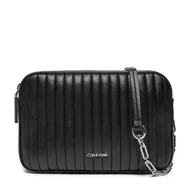Torebki damskie - Torebka Calvin Klein Mini Line Quilt Camera Bag K60K613078 Czarny - miniaturka - grafika 1