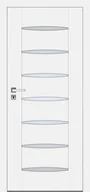 Drzwi wewnętrzne - Dre Drzwi Wewnętrzne Z Szybą Ena 0 Okleina Biała Mat - miniaturka - grafika 1