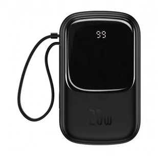 Baseus Powerbank Qpow 20000mAh IP USB USB-C 22W z kablem Lightning czarny) - Powerbanki - miniaturka - grafika 2