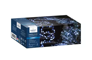 Lampki Choinkowe 50 Led Biały Zimny Na Baterie - Oświetlenie świąteczne - miniaturka - grafika 1