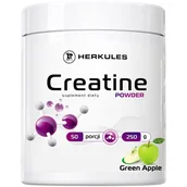 Aminokwasy - HERKULES Creatine Powder 250g Green Apple - miniaturka - grafika 1