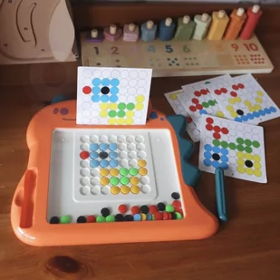 WOOPIE Tablica Magnetyczna dla Dzieci Montessori MagPad Dinozaur - Tablice dla dzieci - miniaturka - grafika 2
