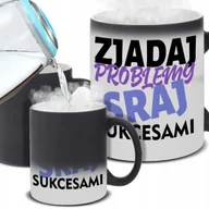 Kubki - Kubek Magiczny ZJADAJ PROBLEMY Na Prezent Do Pracy Na Co Dzień Wzory - miniaturka - grafika 1