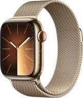 Smartwatch - Apple Watch 9 GPS + Cellular 41mm Stal Złoty - miniaturka - grafika 1