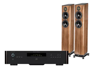 Rotel RA-1572 MkII (czarny) + FS408.2 (orzech) - Zestawy stereo - miniaturka - grafika 1