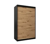 Szafy - Szafa przesuwna Garderoba TOKYO 120 gł. 62 czarny/artisan - miniaturka - grafika 1
