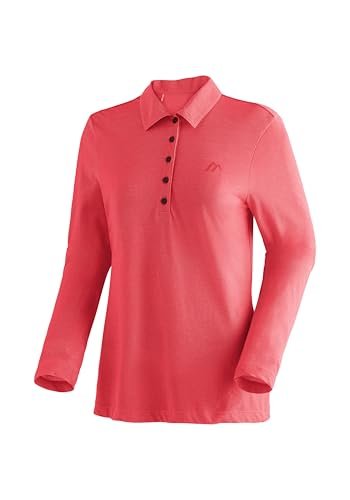 Maier Sports Long Piquee Polo W damska koszulka polo, łatwa w pielęgnacji koszulka z długim rękawem, sportowy krój