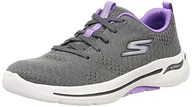Trampki damskie - Skechers Damskie trampki GO Walk Arch FIT-Unify, szare/lawendowe, szerokość 8,5, Szara lawenda, 8.5 Wide - miniaturka - grafika 1