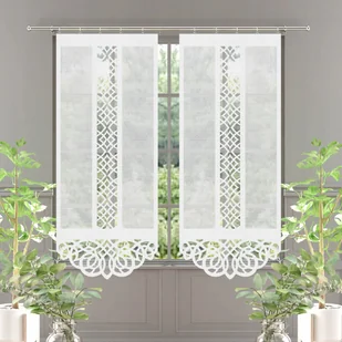 PORTOS firana, panel, ekran, AŻUR rozm. 60x140cm usztywniany SALE - Firany - miniaturka - grafika 1