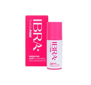 Ibra - THINK PINK - Eye Cream With Hyaluronic Acid - Krem pod oczy z kwasem hialuronowym - 30 ml - Kosmetyki pod oczy - miniaturka - grafika 1