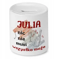 Skarbonki - Skarbonka Dla Juli Julki na Urodziny na Prezent z Nadrukiem ze Zdjęciem + Opakowanie na prezent (wzór 03) - miniaturka - grafika 1