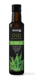 BIOOIL (oleje i oliwy) OLEJ KONOPNY TŁOCZONY NA ZIMNO NIERAFINOWANY BIO 250 ml - BIOOIL BP-5907722373281 - Olej spożywczy - miniaturka - grafika 1