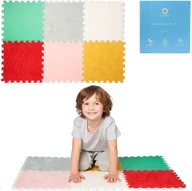 Maty piankowe - Mata sensoryczna Puzzle Montessori RÓŻNE TEKSTURY 30x30 cm - 6 sztuk - miniaturka - grafika 1