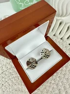 Spinki do mankietów i krawatów - SPINKI DO MANKIETÓW koszuli mankietu kości do gry - miniaturka - grafika 1