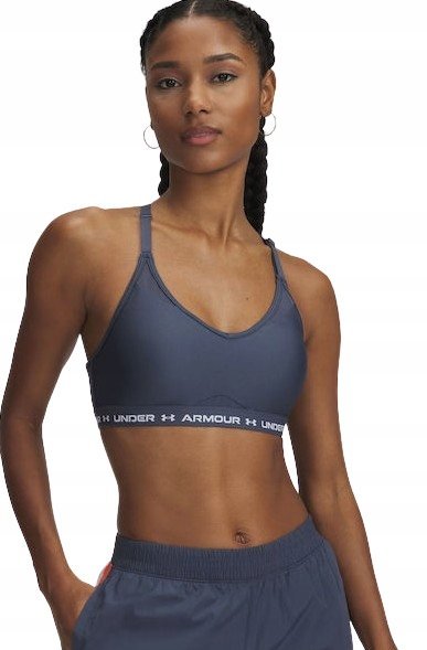 UNDER ARMOUR BIUSTONOSZ SZARY SPORTOWY DAMSKI Z LOGO XS KTB