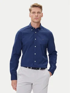 Tommy Hilfiger Koszula MW0MW37550 Granatowy Regular Fit - Koszule męskie - miniaturka - grafika 1