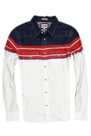 Koszule męskie - WRANGLER LS WESTERN SHIRT SCARLET RED - miniaturka - grafika 1