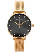 Zegarki damskie - Zegarek Bisset BIS125 BSBF30 różowe złoto grafitowy - miniaturka - grafika 1