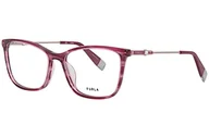 Okulary przeciwsłoneczne - Furla Okulary przeciwsłoneczne unisex VFU390S, burgundowe, 53, burgundowy, 53 - miniaturka - grafika 1