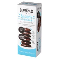 Ciastka - Glutenex Biszkopty w czekoladzie bezglutenowe, bez dodatku cukru 80g - - miniaturka - grafika 1