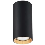 Lampy pozostałe - Light Prestige Manacor oczko czarne z złotym ringiem 17 cm LP-232/1D 170 BK/GD - miniaturka - grafika 1