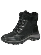 Kozaki damskie - Caprice Damskie ciepłe buty 9-26223-43, modne kozaki, Black Nappa CO, 36 EU, Black Nappa Co, 36 EU - miniaturka - grafika 1