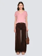 Koszulki i topy damskie - BIG STAR Koszulka w kolorze jasnoróżowym - miniaturka - grafika 1